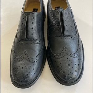 STEVEN by Steve Madden Oxfords Black Leather W 9.5